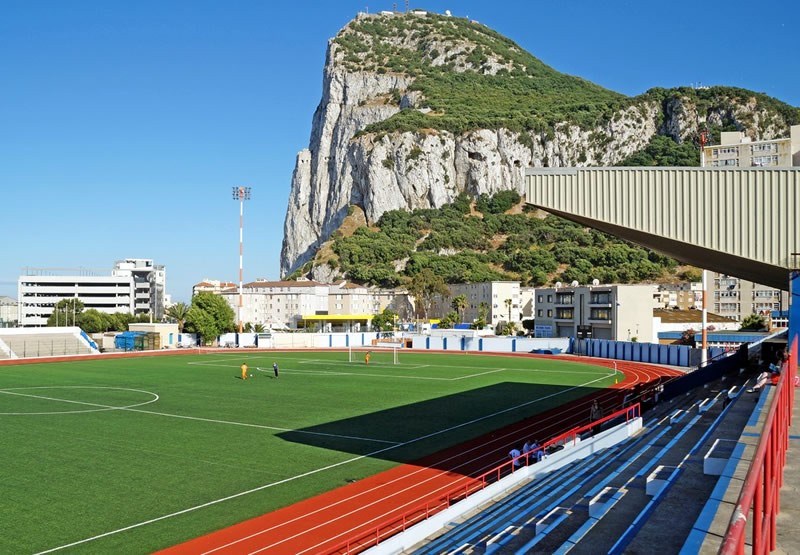 ‘Pinhão’ de Gibraltar vista do ‘Victoria Stadium’