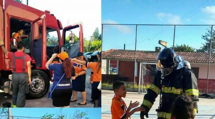 O Corpo de Bombeiros de São Paulo, faz um excelente trabalho social