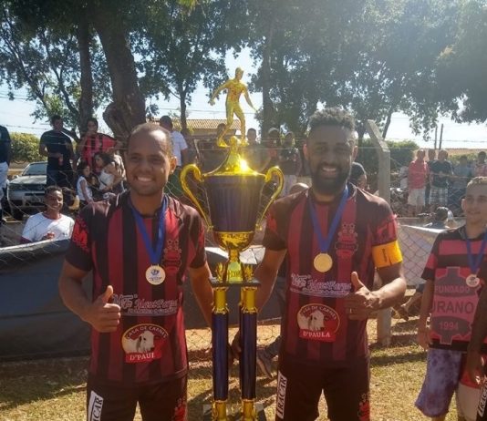 Futebol amador no interior de SP – O Urano é tetra-campeão da Copa Zona Sul 2019 em Bady Bassitt – O capitão Vitão Lima levantou a Taça