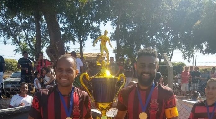 Futebol amador no interior de SP – O Urano é tetra-campeão da Copa Zona Sul 2019 em Bady Bassitt – O capitão Vitão Lima levantou a Taça