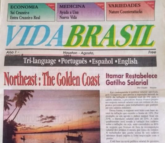 Crônica – O jornal Vida Brasil Texas nasceu, eu vi, testemunhei! Fui participante dos seus primeiros passos!