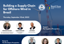 Business – BRATECC – Invite you to – Building a Supply Chain for Offshore Wind in Brazil. 22nd, de September 2022..