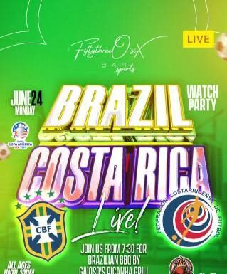 HOJE, JOGÃO DA COPA AMERICA – BRAZIL X COSTA RICA – LOCAL (BAR – 5306 WASHINGTON AVE) HOUSTON TEXAS.