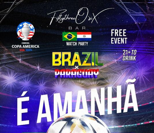 ALÔ, ALÔ, COMUNIDADE BRASILEIRA DE HOUSTON, TEXAS, É AMANHÃ O JOGÃO, BRASIL E PARAGUAI.