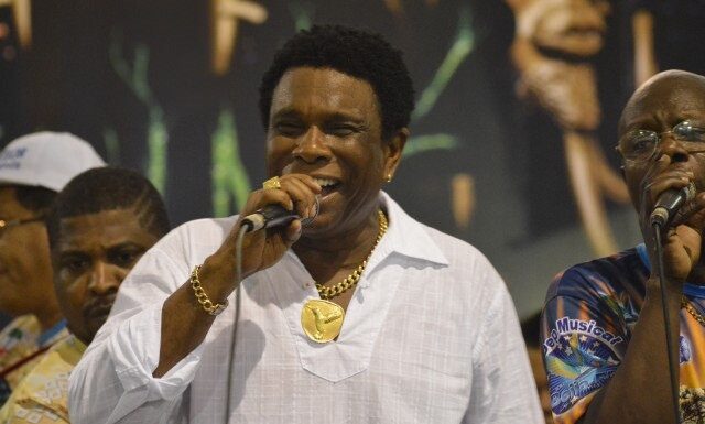 Neguinho, intérprete genial do samba, mito do carnaval e dos desfiles das Escolas de Samba do Rio de Janeiro.