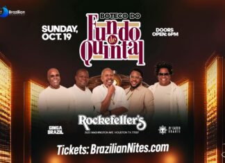 O extraordinário, Grupo Fundo de Quintal, em Houston Texas, dia 19 de Outubro.