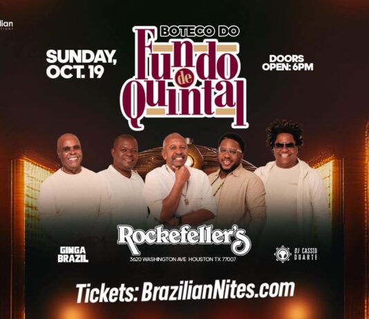 O extraordinário, Grupo Fundo de Quintal, em Houston Texas, dia 19 de Outubro.