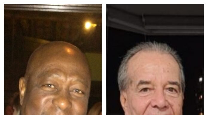 Os amigos Sergio Lima e Reginald Ramires, o “Palito”, se encontraram depois de 43 anos.