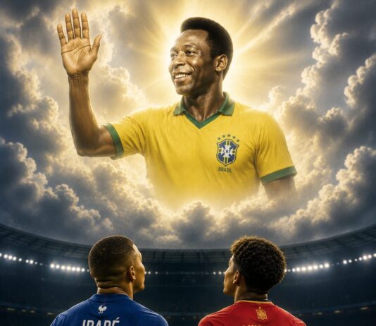 Crônica – Eterno Rei Pelé Observa o Duelo de Gigantes