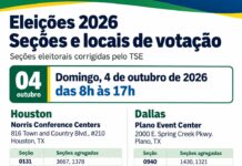 ELEIÇÕES 2026: SEÇÕES E LOCAIS DE VOTAÇÃO EM HOUSTON E DALLAS, TEXAS